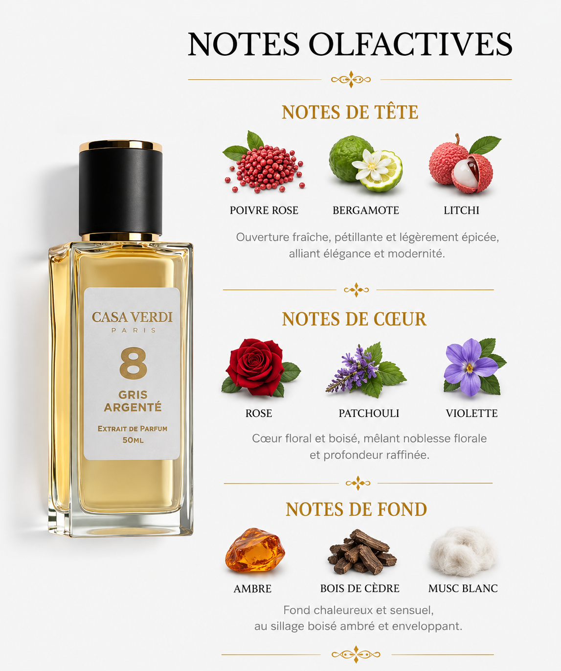Casa Verdi Gris Argenté 50ml