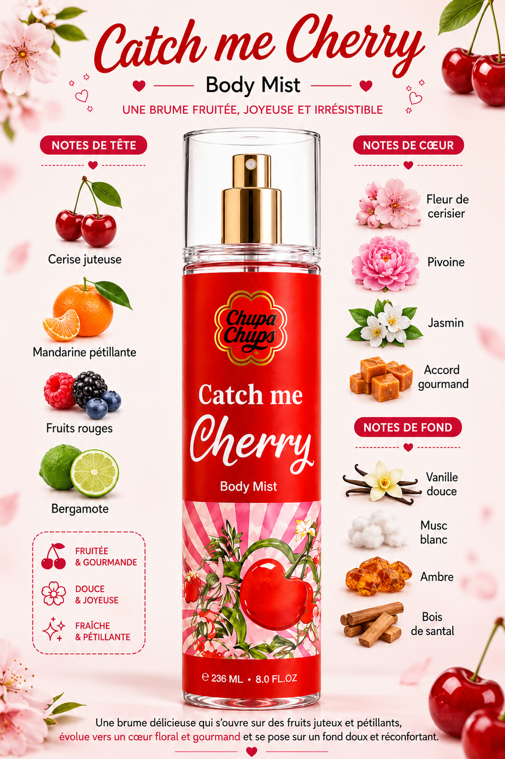 Chupa Chups Catch Me Cherry 236ml