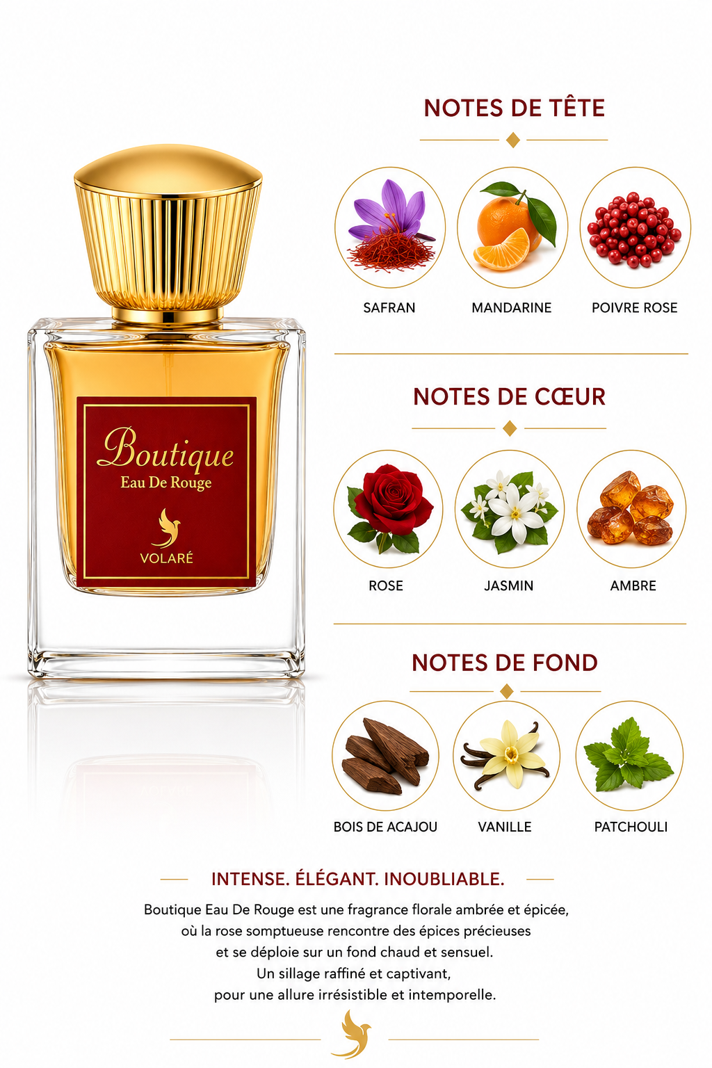 Boutique Eau de Rouge Inspi Baccarat Rouge 540 100ml